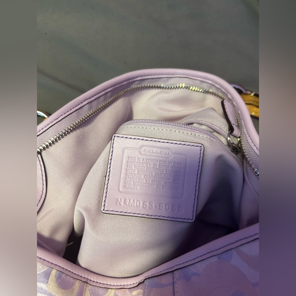 Purple coach bag used - Picture 4 of 4